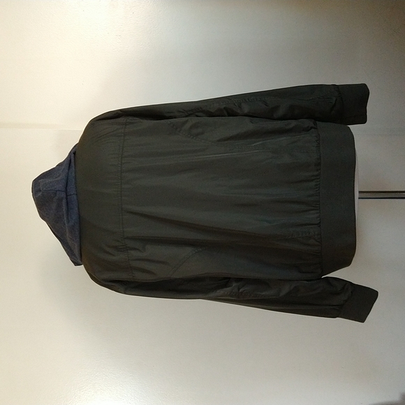 Torrid Anorak green bomber jacket hooded Windbreaker double zipper size 2 /2X - Picture 7 of 14